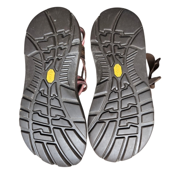 Chaco Womens ZX Pink Brown Striped Double Strap Outdoor Hiking Camping Sandals 8 - Picture 8 of 11